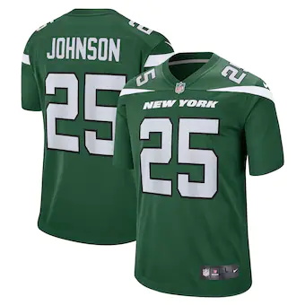 mens nike ty johnson gotham green new york jets game jersey